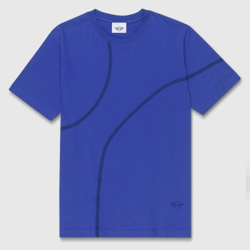 Męska koszulka MINI Outline Print – Blazing Blue, bawełniana