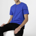 Męska koszulka MINI Outline Print – Blazing Blue, bawełniana