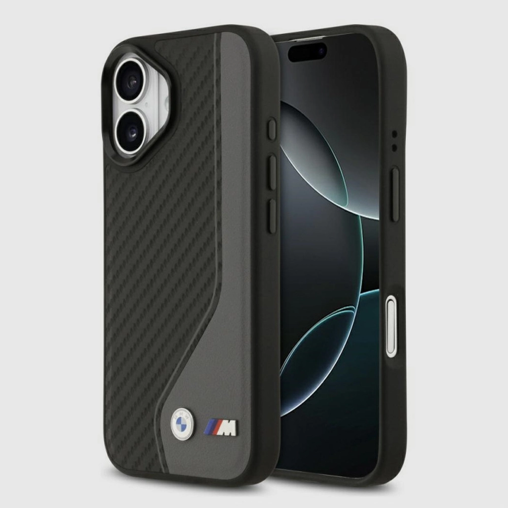 Etui BMW M Carbon Logo MagSafe – iPhone 17, antracytowe