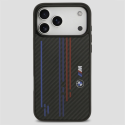 Etui BMW M Kevlar Lines & Logo MagSafe – iPhone 17 Pro Max, czarne