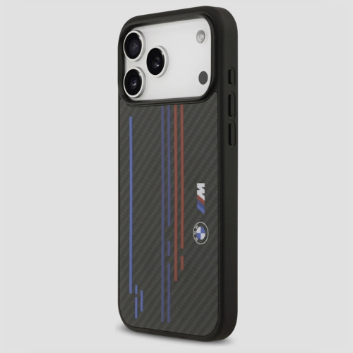 Etui BMW M Kevlar Lines & Logo MagSafe – iPhone 17 Pro Max, czarne
