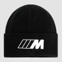Czapka zimowa BMW M Beanie – czarna, poliester z recyklingu