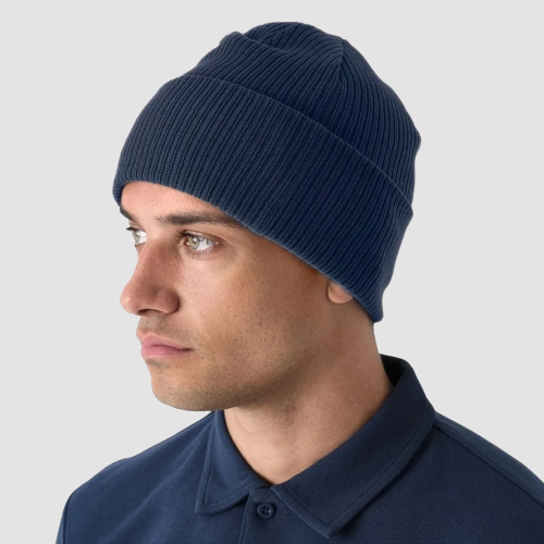 Czapka zimowa BMW Beanie – Deep Blue, poliester z recyklingu