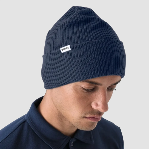 Czapka zimowa BMW Beanie – Deep Blue, poliester z recyklingu