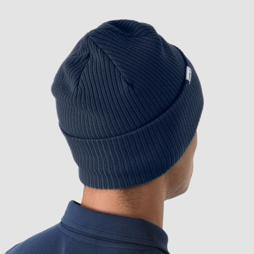 Czapka zimowa BMW Beanie – Deep Blue, poliester z recyklingu