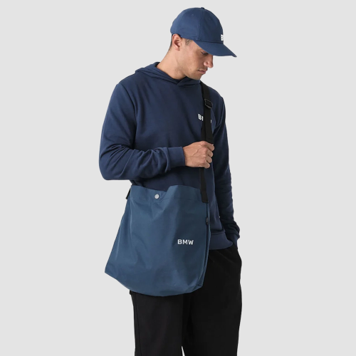Torba na ramię BMW Wordmark – niebieska, Cordura 15 l