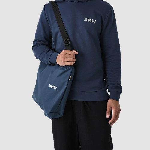 Torba na ramię BMW Wordmark – niebieska, Cordura 15 l
