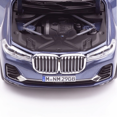 Miniatura BMW X7 G07 1:18 – Phytonic Blue Metallic, model Kyosho
