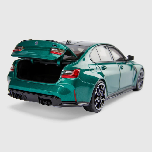 Miniatura BMW M3 G80 1:18 – Isle of Man Green Metallic, Minichamps