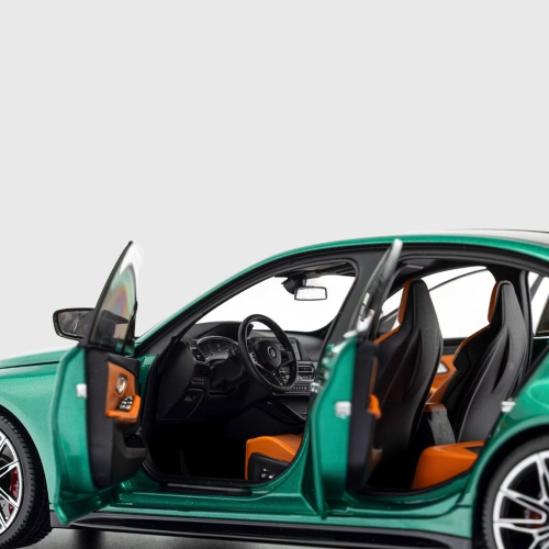 Miniatura BMW M3 G80 1:18 – Isle of Man Green Metallic, Minichamps
