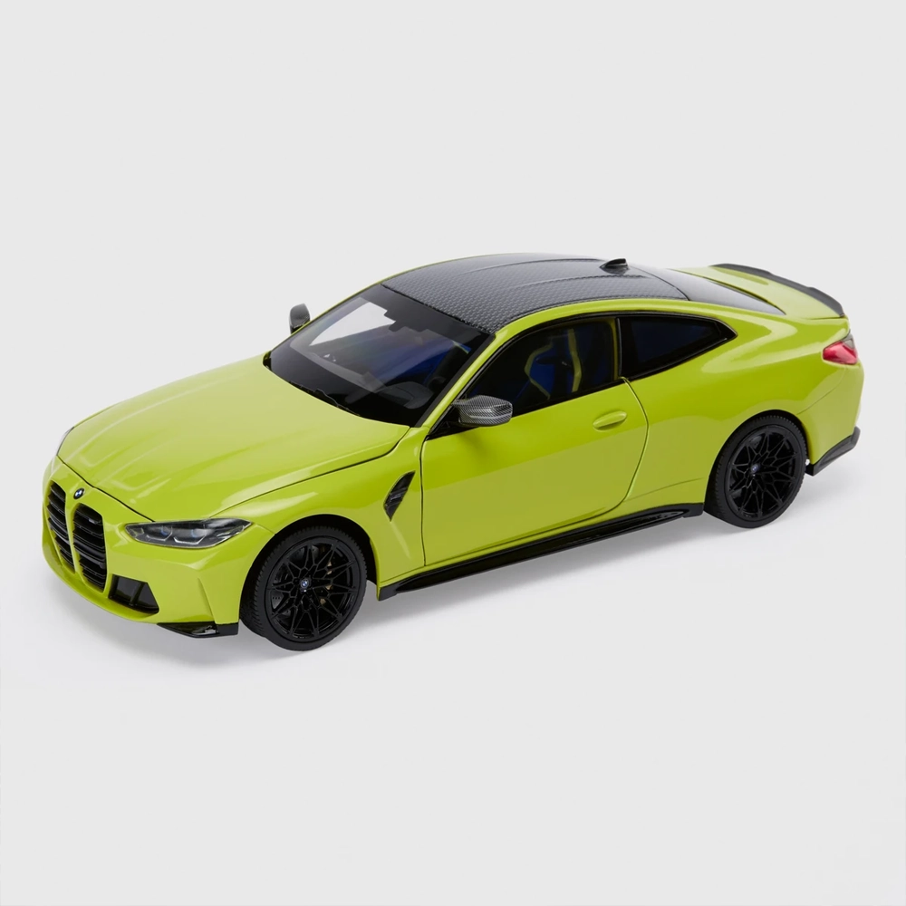 Miniatura BMW M4 Competition G82 1:18 – Sao Paulo Yellow, Minichamps