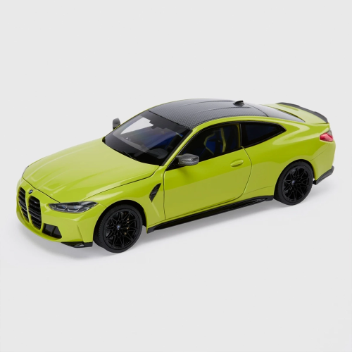 Miniatura BMW M4 Competition G82 1:18 – Sao Paulo Yellow, Minichamps