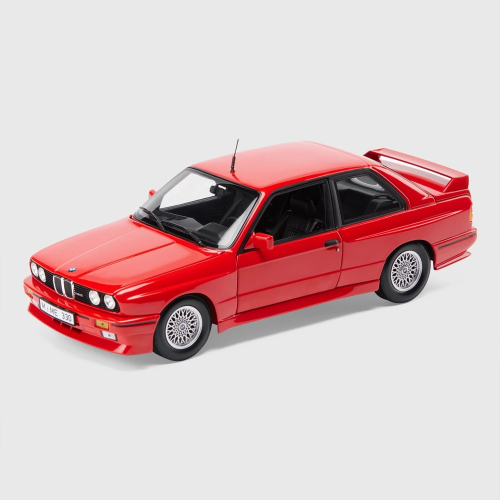 Miniatura BMW M3 E30 1987 1:18 – czerwona, model Minichamps