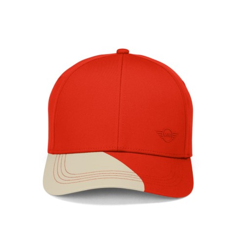 Czapka z daszkiem MINI "Car Face Detail" - Czerwona | Oficjalny Dealer