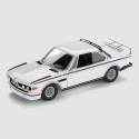 Miniatura BMW 3.0 CSL 1973 1:18 – biała, pasy BMW M, Minichamps