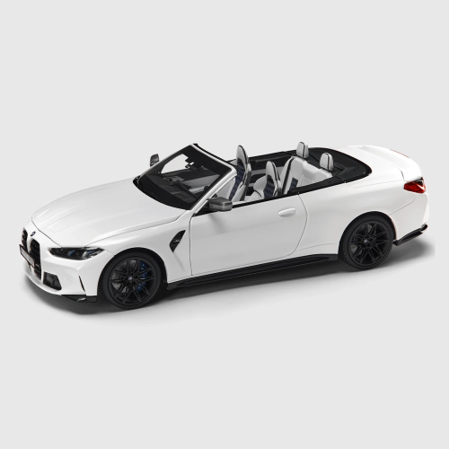 Miniatura BMW M4 Cabrio G83 LCI 1:18 – Alpin White