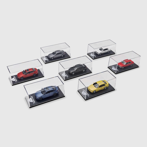 Zestaw miniatur BMW serii 3 1:64 – 50 lat, 7 generacji