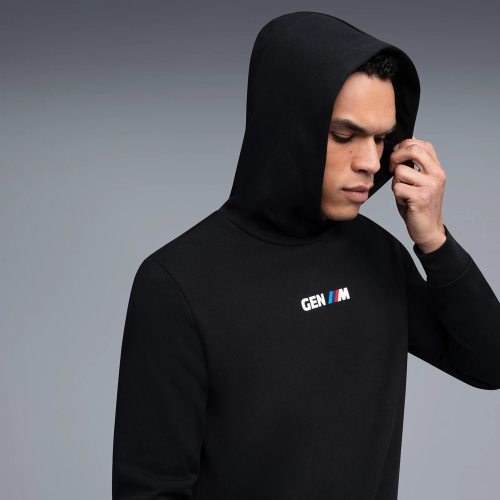 Bluza z kapturem BMW M Gen M – czarna, bawełna organiczna