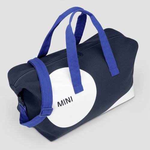 Torba podróżna MINI Car Face Detail – 26 l, niebieska