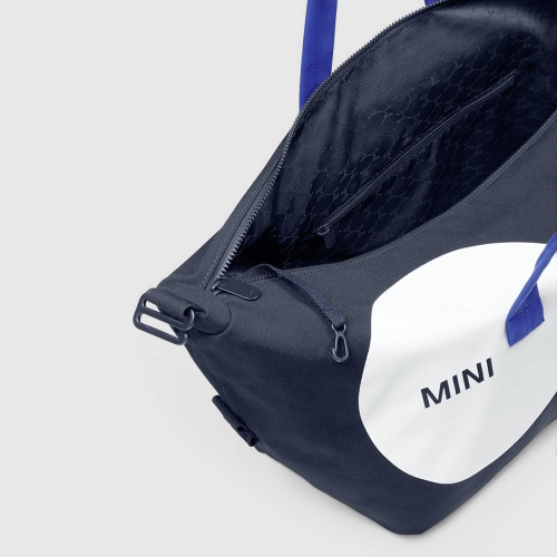 Torba podróżna MINI Car Face Detail – 26 l, niebieska