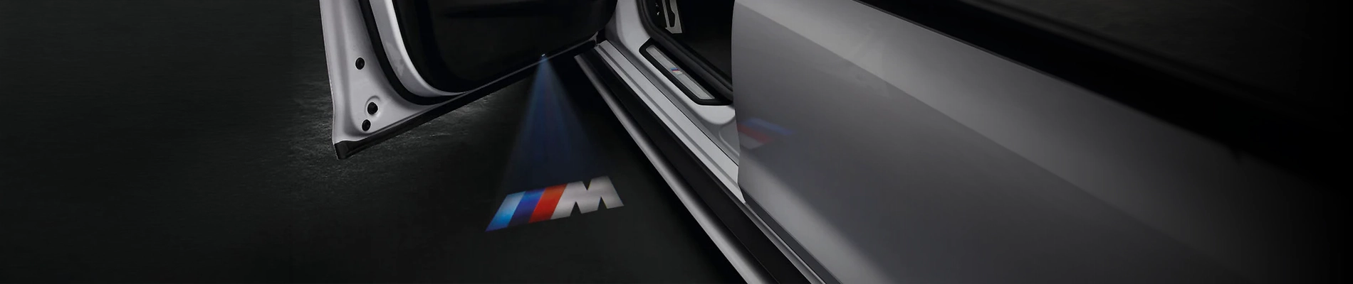 Oryginalne projektory do drzwi BMW – LED, logo BMW i M